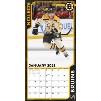 Boston Bruins naptár 2025 Wall Calendar