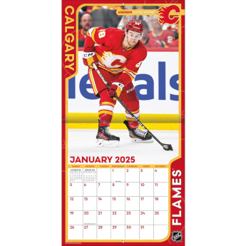 Calgary Flames naptár 2025 Wall Calendar