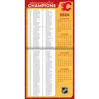 Calgary Flames naptár 2025 Wall Calendar