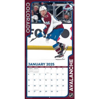 Colorado Avalanche naptár 2025 Wall Calendar