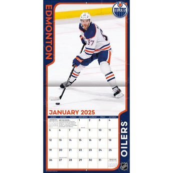Edmonton Oilers naptár Connor McDavid #97 2025 Wall Calendar