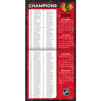 Chicago Blackhawks naptár 2025 Wall Calendar
