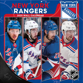 New York Rangers naptár 2025 Wall Calendar