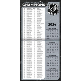 NHL termékek naptár Elite 2025 Wall Calendar