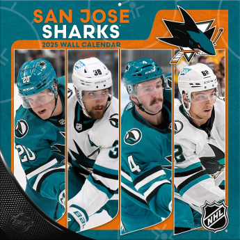 San Jose Sharks naptár 2025 Wall Calendar