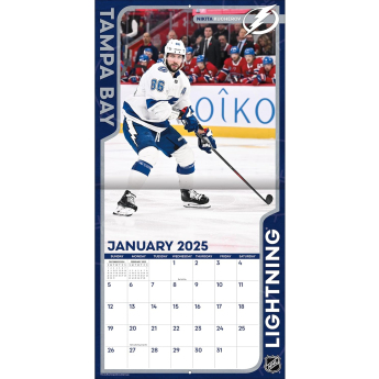 Tampa Bay Lightning naptár 2025 Wall Calendar