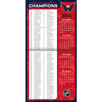 Washington Capitals naptár 2025 Wall Calendar