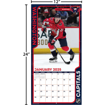 Washington Capitals naptár 2025 Wall Calendar