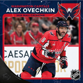 Washington Capitals naptár Alexander Ovechkin #8 2025 Wall Calendar