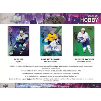 NHL dobozok NHL hokikártyák 2023-24  Upper Deck Skybox Metal Universe Hobby Box