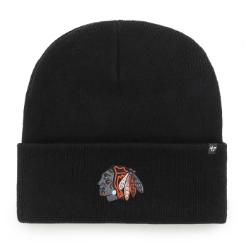 Chicago Blackhawks téli sapka Haymaker ´47 Cuff Knit black night