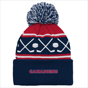 Montreal Canadiens gyerek téli sapka Face-Off Cuff Pom
