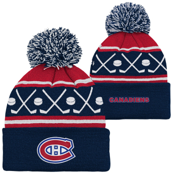 Montreal Canadiens gyerek téli sapka Face-Off Cuff Pom