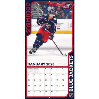 Columbus Blue Jackets naptár 2025 Wall Calendar