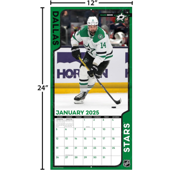 Dallas Stars naptár 2025 Wall Calendar