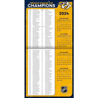 Nashville Predators naptár 2025 Wall Calendar