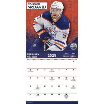 NHL termékek naptár Superstars 2025 Wall Calendar