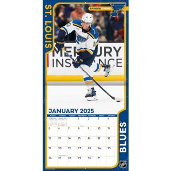 St. Louis Blues naptár 2025 Wall Calendar