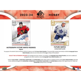 NHL dobozok NHL hokikártyák 2023-24 Upper Deck SP Authentic Hobby Box