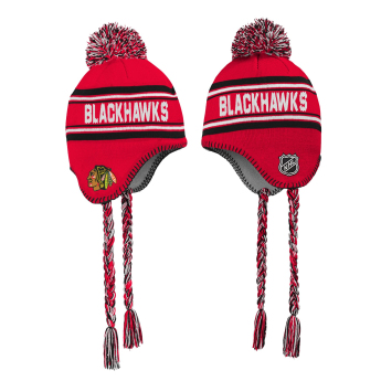 Chicago Blackhawks gyerek téli sapka Jacquard Tassel Knit With Pom