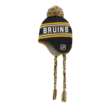Boston Bruins gyerek téli sapka Jacquard Tassel Knit With Pom