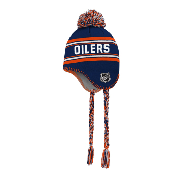 Edmonton Oilers gyerek téli sapka Jacquard Tassel Knit With Pom