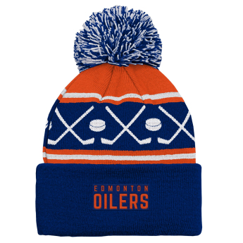 Edmonton Oilers gyerek téli sapka Face-Off Cuff Pom
