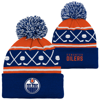 Edmonton Oilers gyerek téli sapka Face-Off Cuff Pom