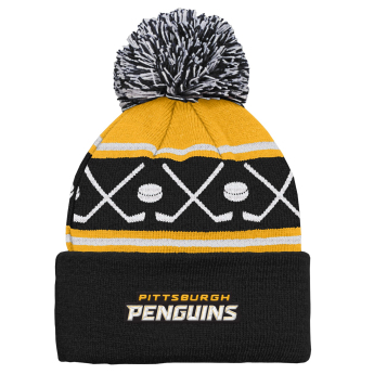 Pittsburgh Penguins gyerek téli sapka Face-Off Cuff Pom