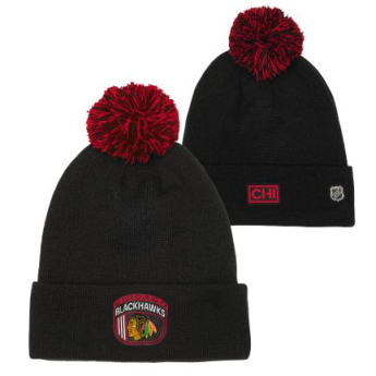Chicago Blackhawks gyerek téli sapka Draft Beanie Cuff With Pom