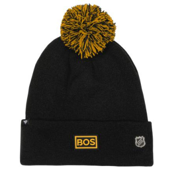 Boston Bruins gyerek téli sapka Draft Beanie Cuff With Pom