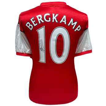 Legendák futball mez Arsenal FC 1982 Bergkamp Signed Shirt