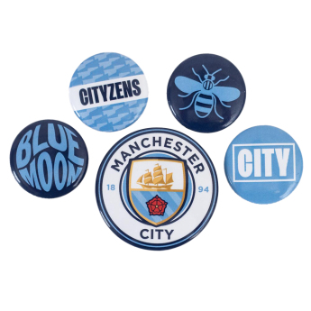 Manchester City kitűző szett Button 5 assorted