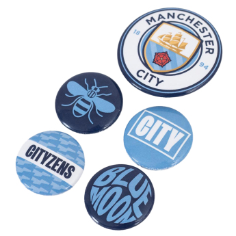 Manchester City kitűző szett Button 5 assorted