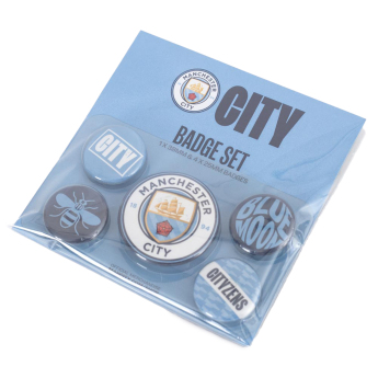 Manchester City kitűző szett Button 5 assorted