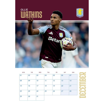 Aston Villa naptár 2025