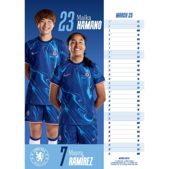 FC Chelsea naptár WFC 2025