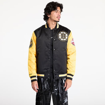 Boston Bruins férfi kabát Primetime Heavyweight Satin Jacket Current Logo