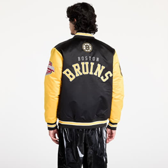 Boston Bruins férfi kabát Primetime Heavyweight Satin Jacket Current Logo