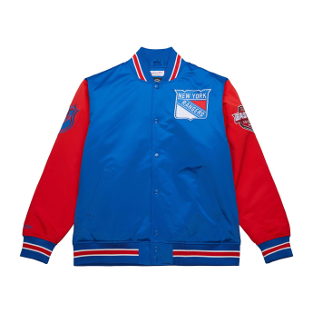 New York Rangers férfi kabát Primetime Heavyweight Satin Jacket Current Logo