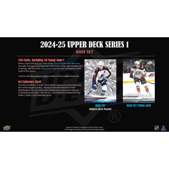 NHL dobozok NHL hokikártyák 2024-25 Upper Deck Series 1 Blaster Box