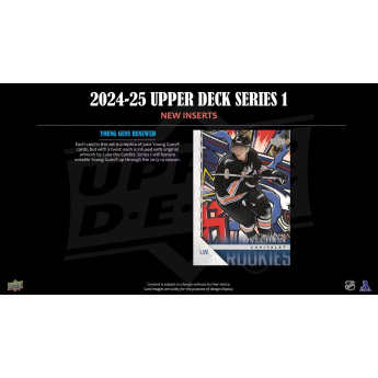 NHL dobozok NHL hokikártyák 2024-25 Upper Deck Series 1 Blaster Box
