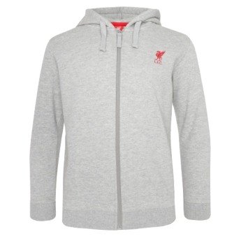 FC Liverpool gyerek kapucnis pulóver Zip grey