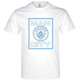 Manchester City férfi póló Square white