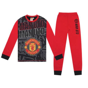 Manchester United gyerek pizsama Long black