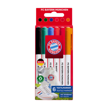 Bayern München gyermek textil filctollak 6 textilmarker