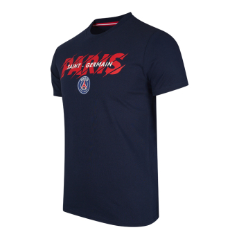 Paris Saint Germain férfi póló Slogan blue