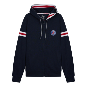 Paris Saint Germain férfi kapucnis pulóver Zip blue