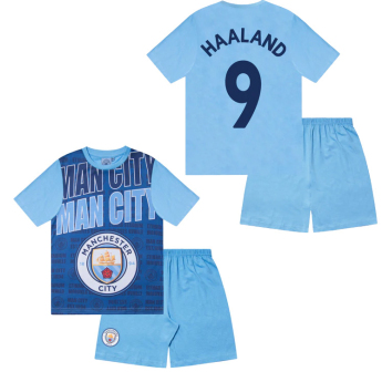 Manchester City gyerek pizsama Text Haaland