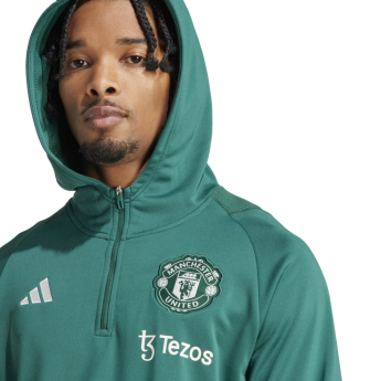 Manchester United férfi kapucnis pulóver Tiro green